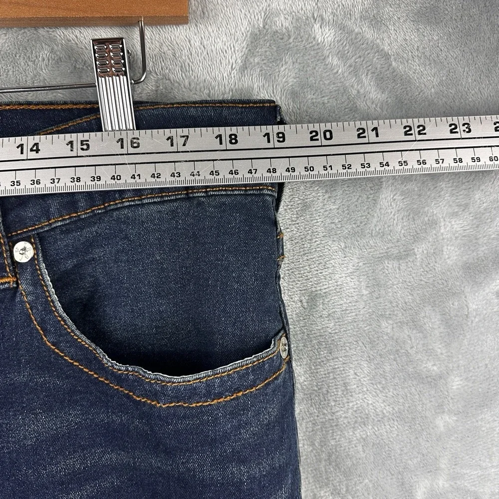 True Religion Ricky Jeans Mens 36x30 Relaxed Straight Dark Wash Flap Pocket